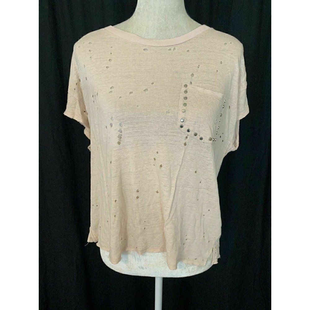 olivaceous Light Pink Short Sleeve Top T Shirt
